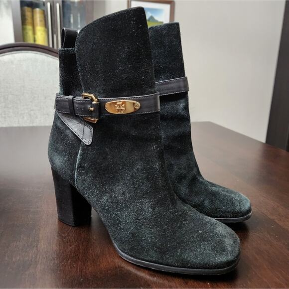 Tory Burch Robynne Suede Leather Boots - Picture 1 of 8